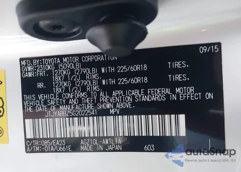 2016 Lexus Nx 200T from USA, damaged, VIN JTJYARBZ5G2022541